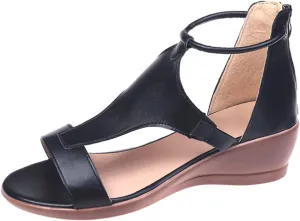 Rvidbe Orthopedic Sandals for Women Comfy Orthotic Sandal Anti-Slip Breathable Arch Support Platform Wedge Sandals Shoes