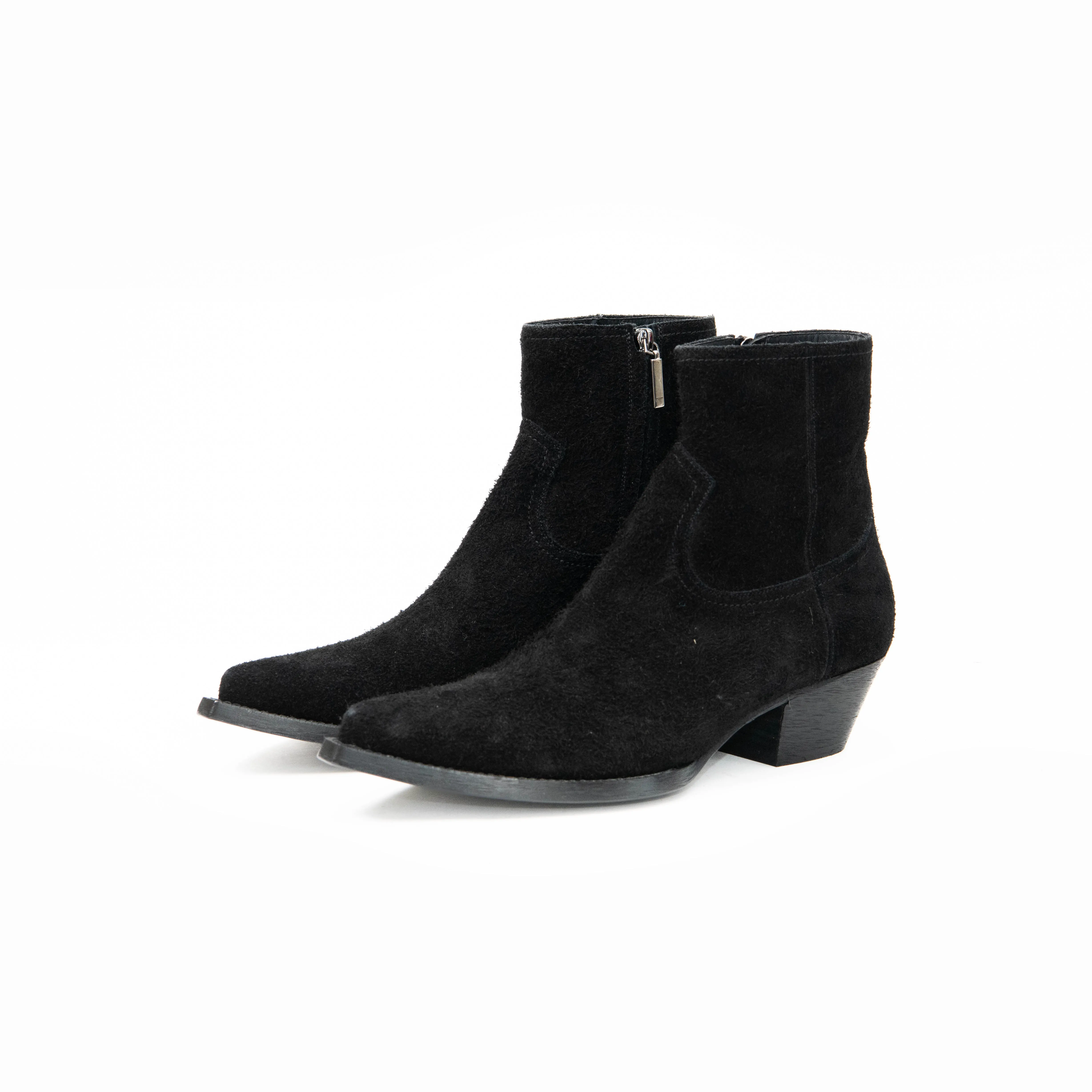 Saint Laurent Black Suede Men's Boots Size 45