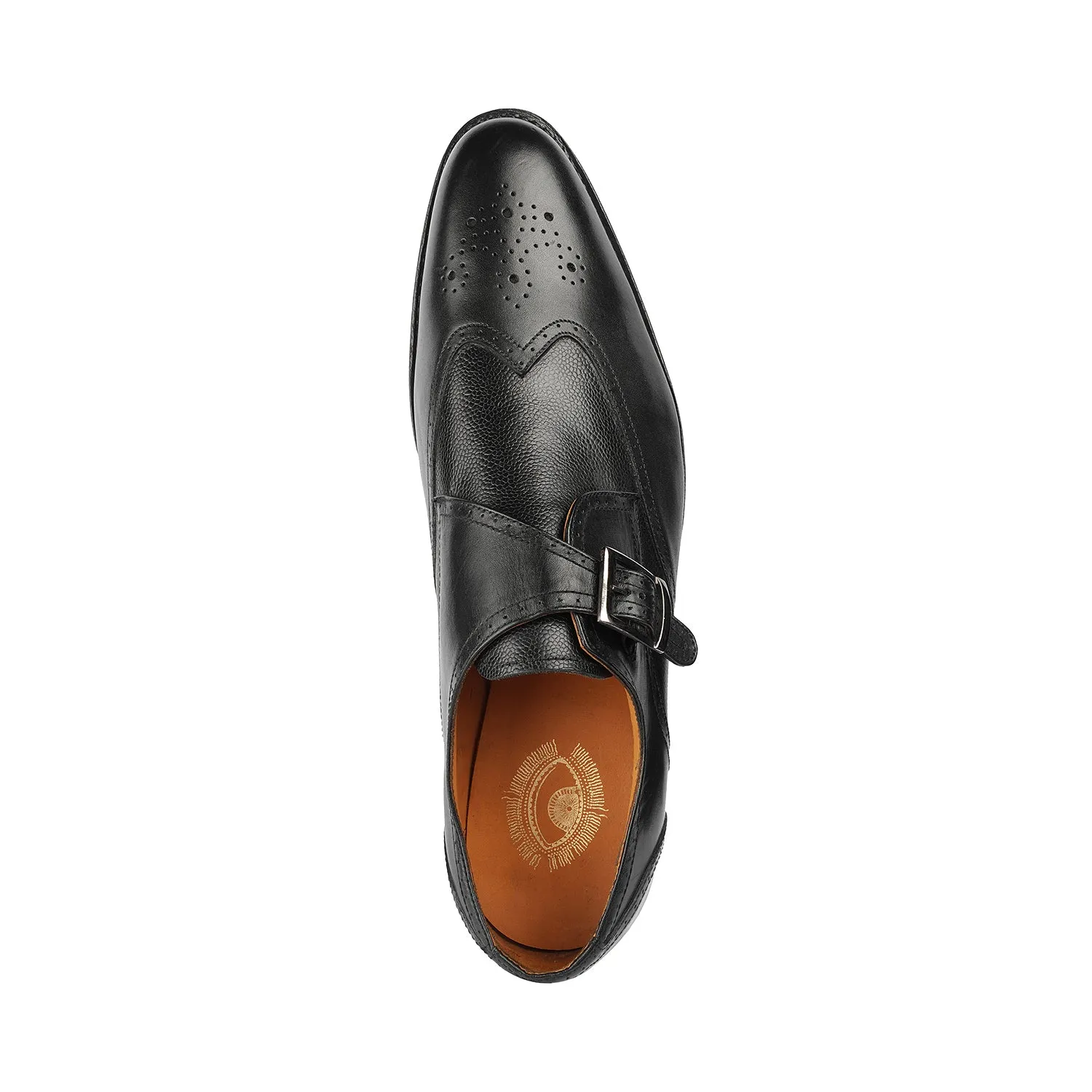 Samuel Windsor - Manchester 51 <br> Big Size Regular Width Black Leather Slip-On Shoes For Men