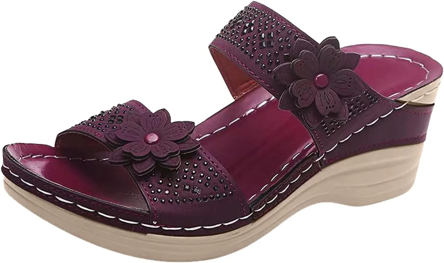 Sandals for Women Dressy Summer, Spring Sandals for Women Comfortable Slippers with Arch Support Sandal Flip Flops