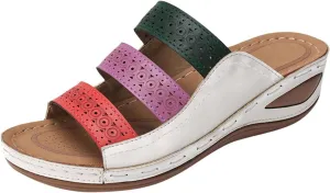 Sandals for Women Flatform Arch Support Lightweight Flip Flops Yoga Mat Thong Wedge Platform Shoes Quick Drying Non-Slip