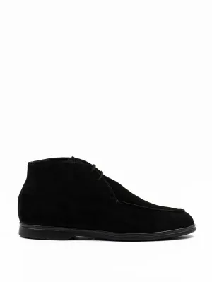 Shearling lined boots in black