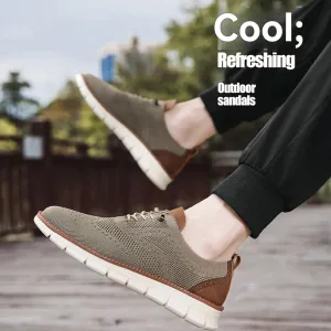 Shoes for Men Mens Casual Dress Oxfords Business Mesh Walking Shoes Tennis Comfortable Sneakers Slip On Boat Shoes Lightweight Soft Sole & Breathable Fashion Sneakers