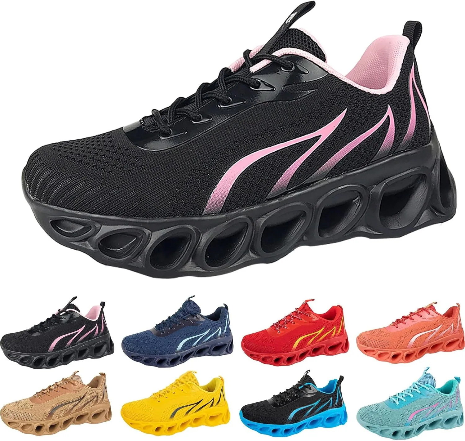 Shoes for Men Womens Sneakers Wide Width Womens Loafers Comfortable Round Toe Flat Heel Womens Christmas Shoes Slip on Non Slip Low Top Casual