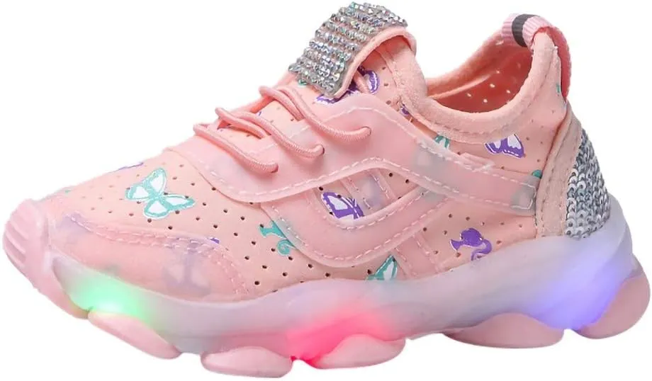 Shoes Girl Size 5t Led Girls Sport Run Crystal Baby Shoes Luminous Children Kid Baby Shoes 9t Girls Shoes