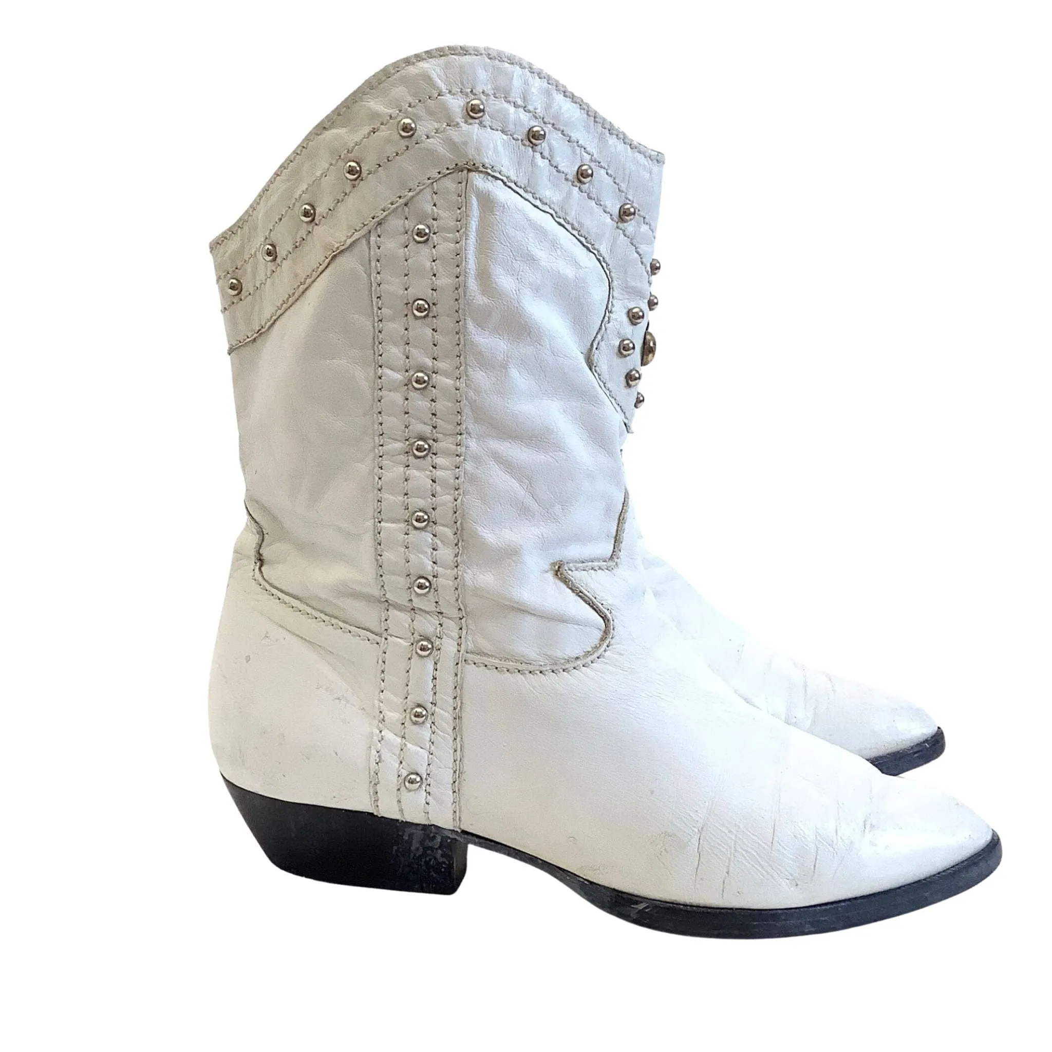 Short White Cowboy Boots