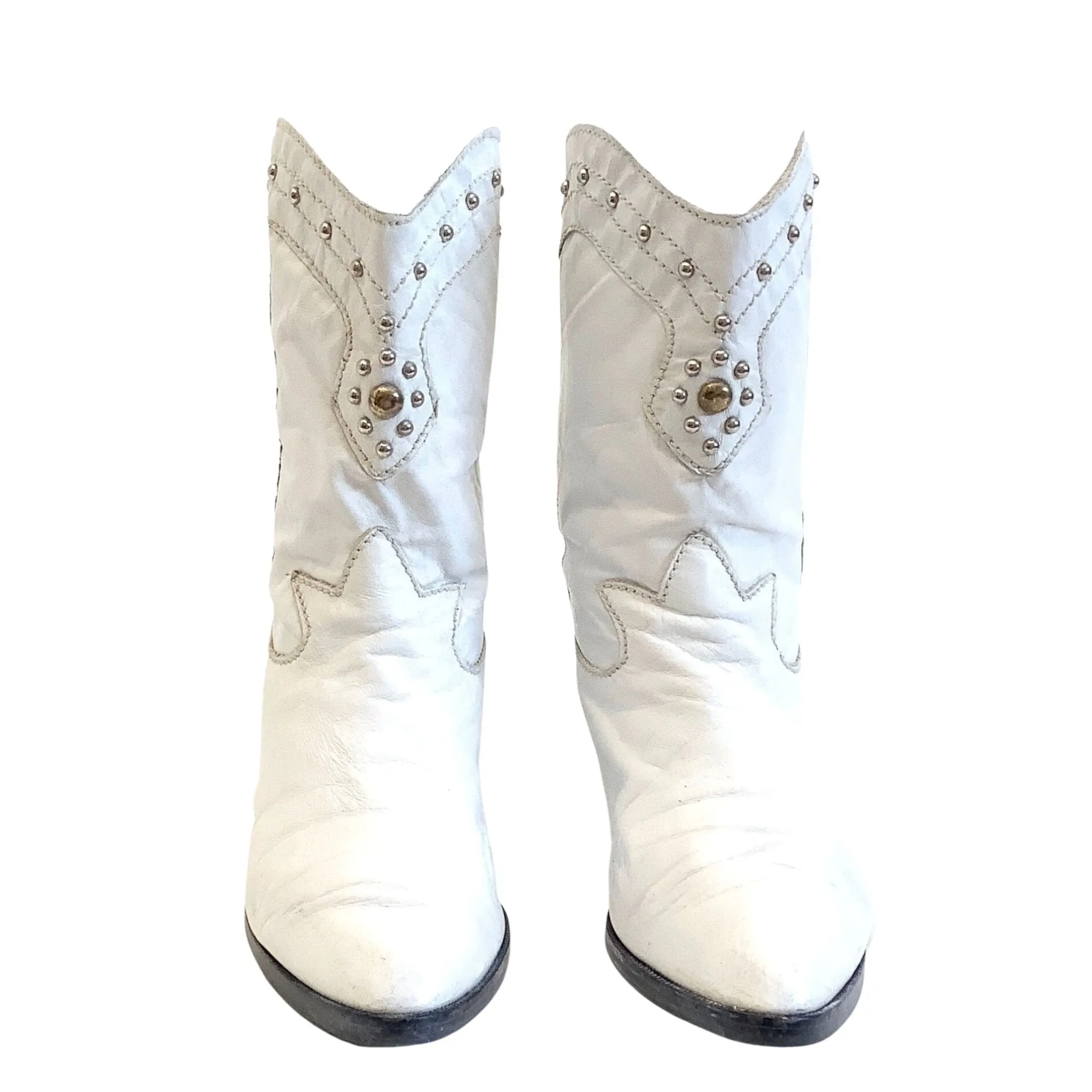 Short White Cowboy Boots