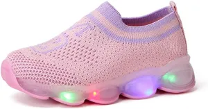 Size 5 Light up Shoes Leisure Casual Sneaker Toddler's Children's Mesh Outdoors Size 1 Baby Girls Shoes