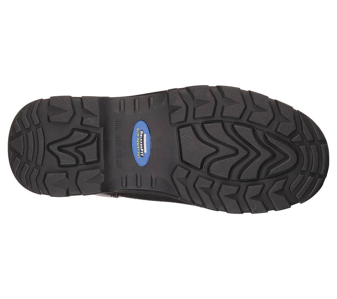 SKECHERS Men's Relaxed Fit-Workshire Steel Toe boot in Black