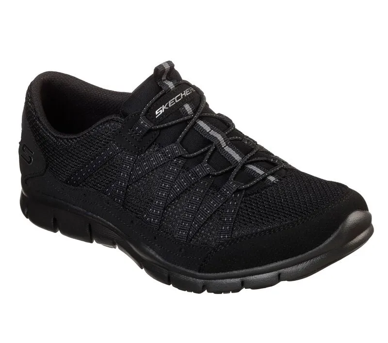 SKECHERS WOMEN'S GRATIS - CHIC NEWNESS #104152 BBK