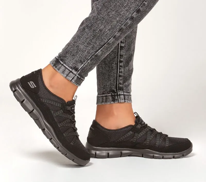 SKECHERS WOMEN'S GRATIS - CHIC NEWNESS #104152 BBK