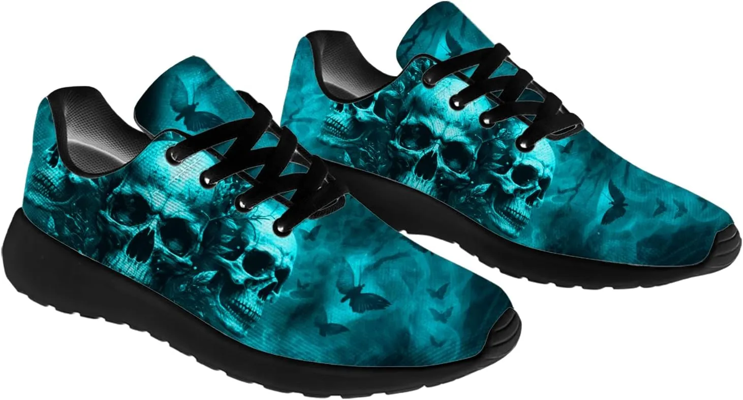Skull Shoes for Women Men Running Shoes Lightweight Tennis Sneakers Gifts for Him Her