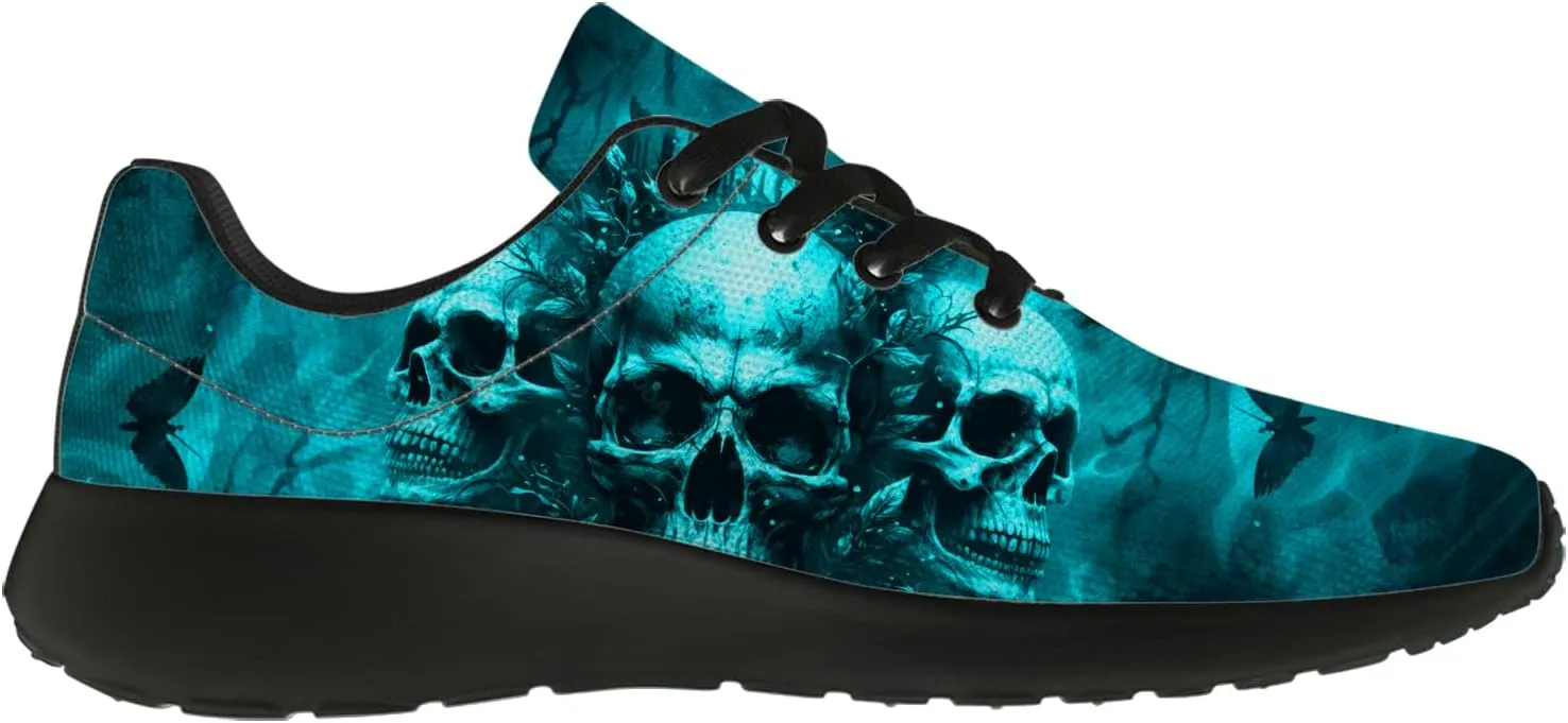 Skull Shoes for Women Men Running Shoes Lightweight Tennis Sneakers Gifts for Him Her