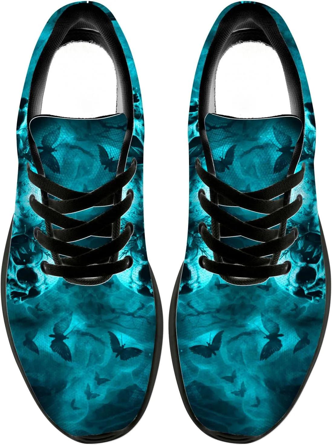 Skull Shoes for Women Men Running Shoes Lightweight Tennis Sneakers Gifts for Him Her