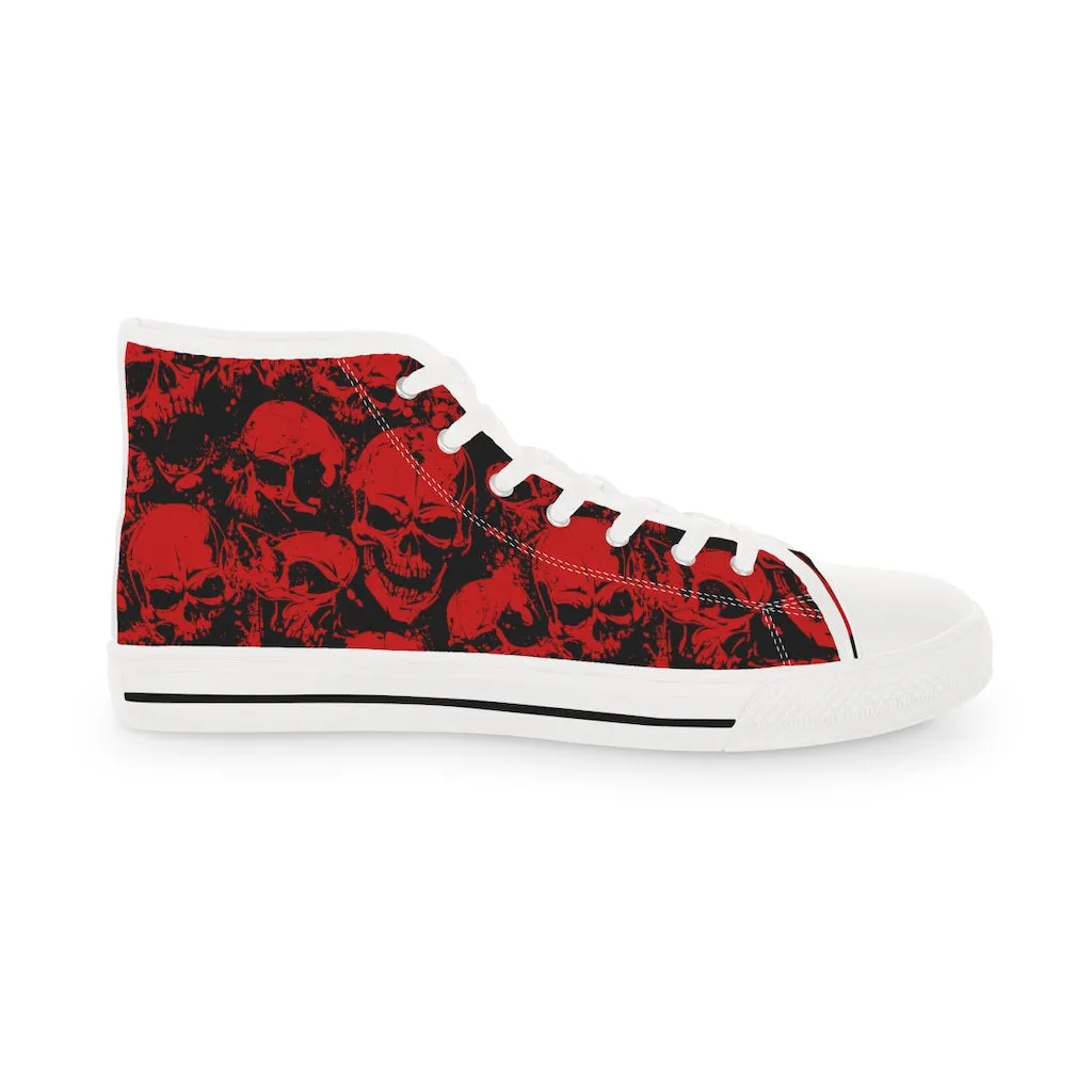 Skulls [Black] - Men's High Top Sneakers