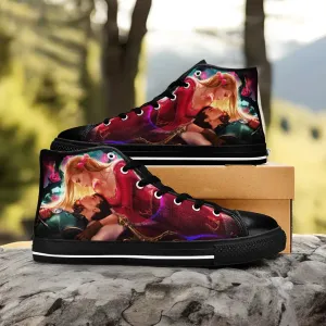 Sleeping Beauty Princess Aurora Reverse Shoes High Top Sneakers for Kids and Adults