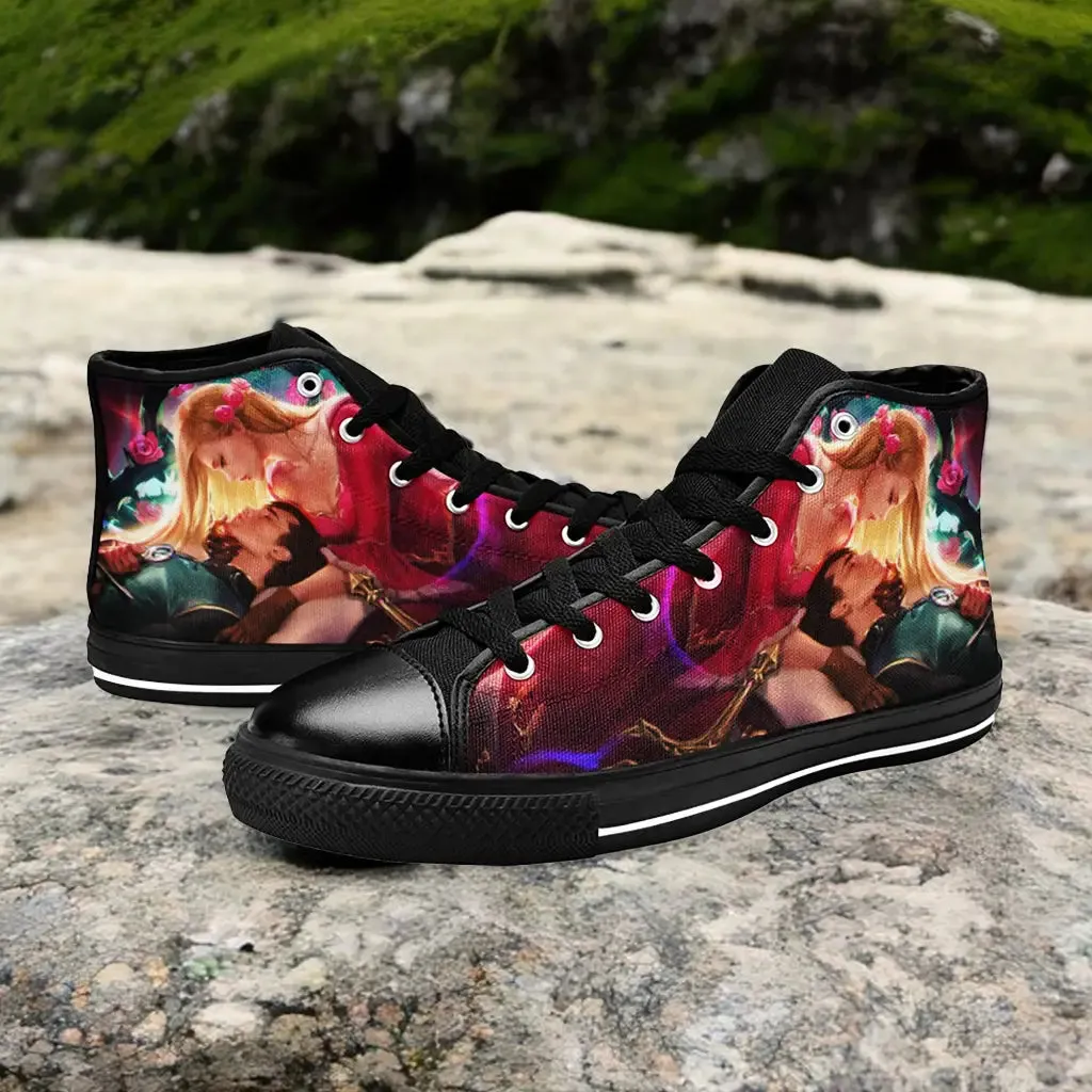 Sleeping Beauty Princess Aurora Reverse Shoes High Top Sneakers for Kids and Adults