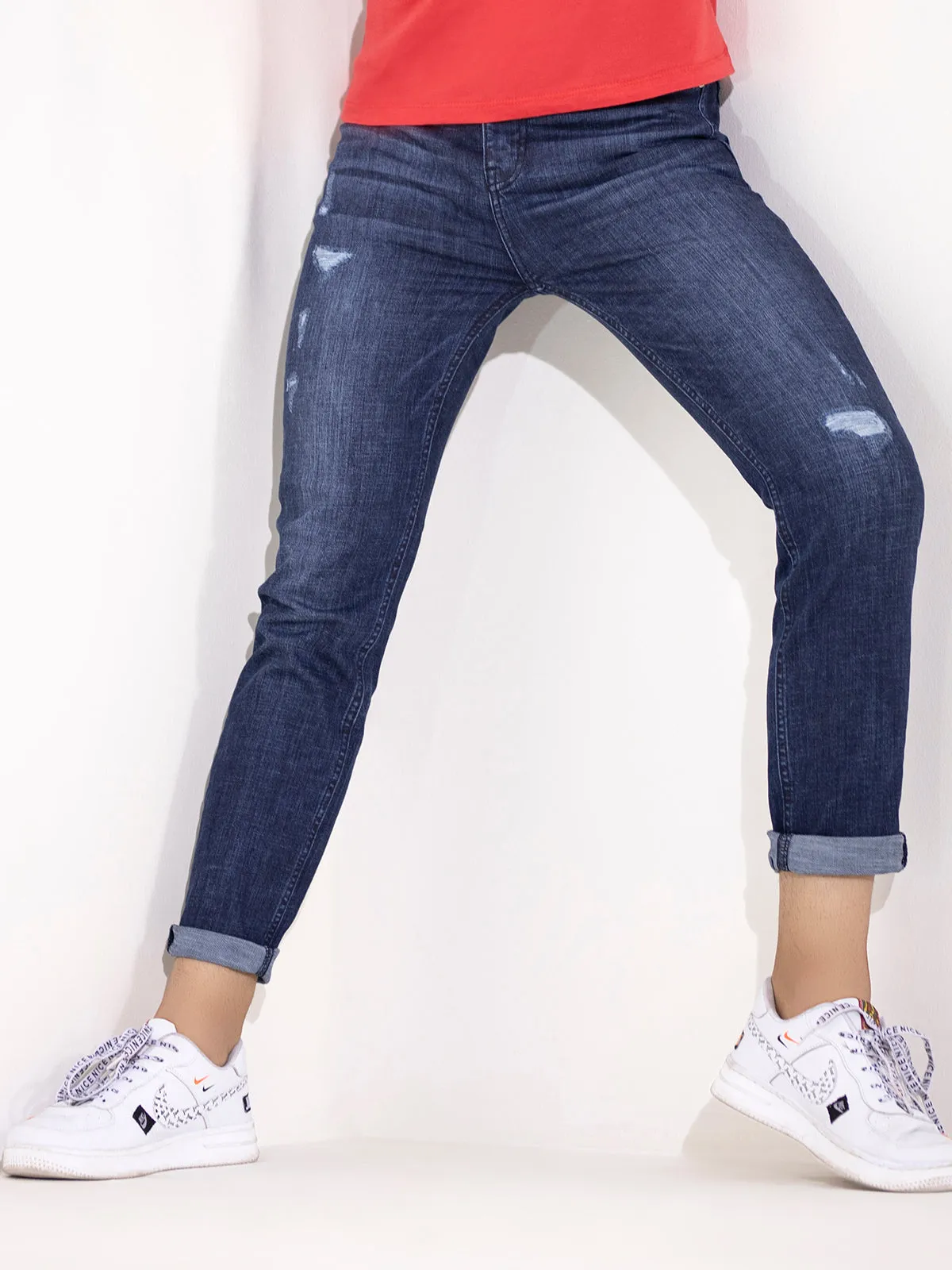 Slim Fit Ripped Jeans - FMBP20-007