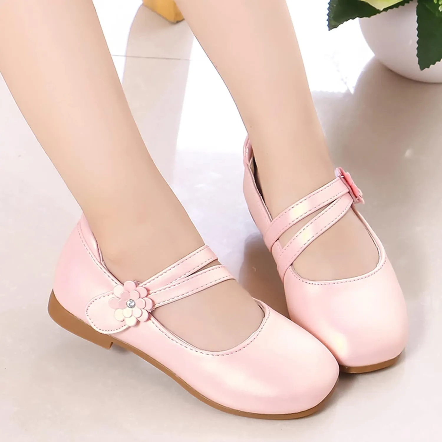 Slip on Toddler Girl Shoes Small Leather Shoes Single Shoes Children Dance Shoes Girls Size 3 Toddler Shoe Girl