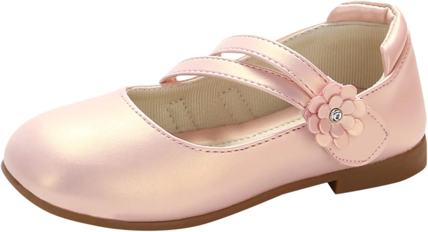 Slip on Toddler Girl Shoes Small Leather Shoes Single Shoes Children Dance Shoes Girls Size 3 Toddler Shoe Girl