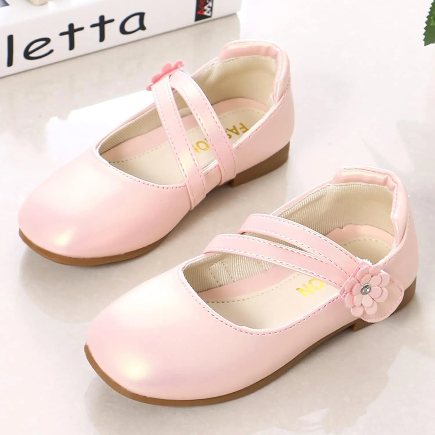 Slip on Toddler Girl Shoes Small Leather Shoes Single Shoes Children Dance Shoes Girls Size 3 Toddler Shoe Girl