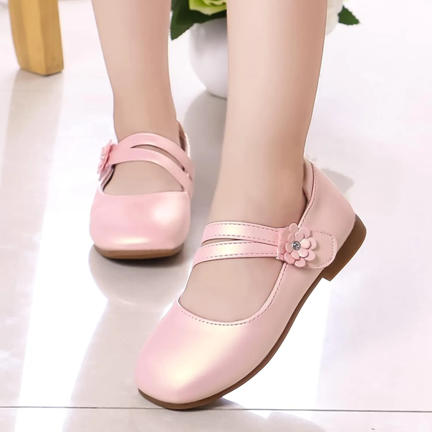 Slip on Toddler Girl Shoes Small Leather Shoes Single Shoes Children Dance Shoes Girls Size 3 Toddler Shoe Girl