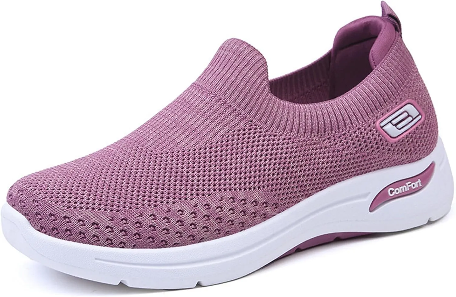 Slip On Walking Shoes for Women Orthopedic Nurse Shoes Hands Free Slip-Ins Go Walk Sneakers Tennis Comfort Wear Orthowear Shoe for Diabetic Neuropathy Plantar Fasciitis Breathable & Comfortable
