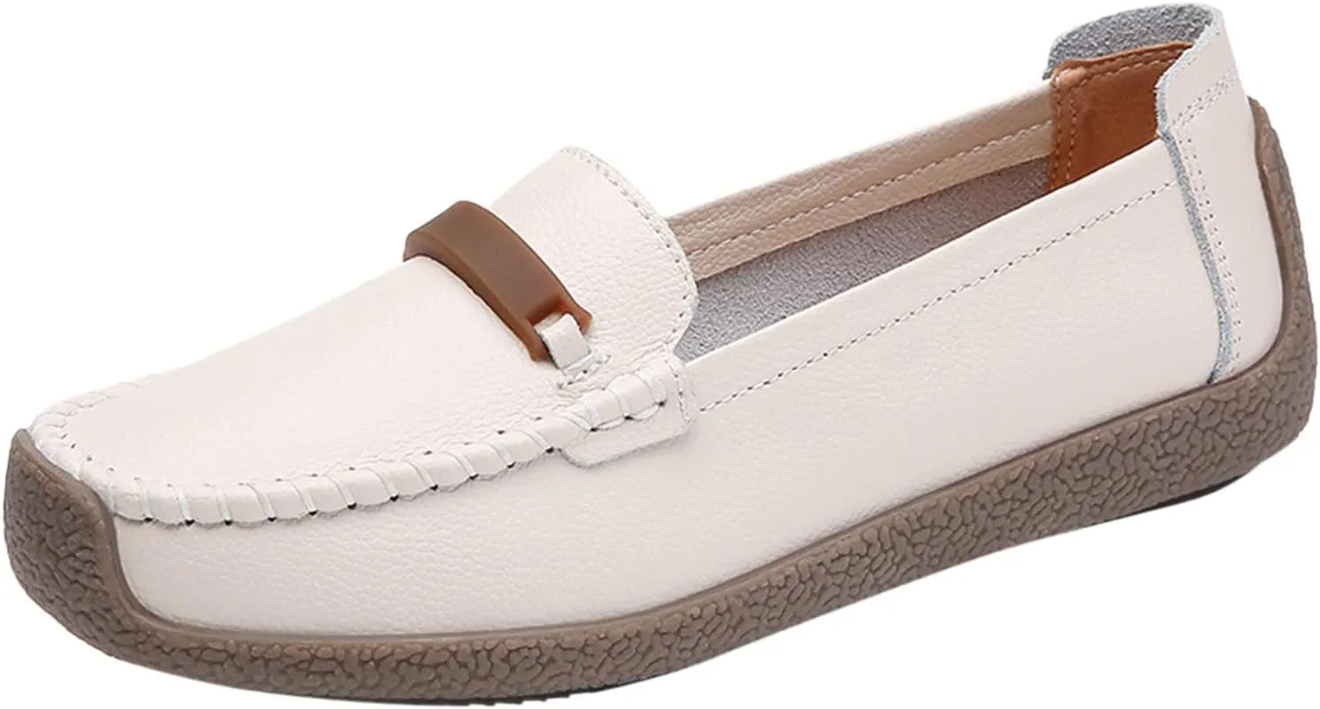 Slip On Women Comfort Walking Flat Loafers Casual Shoes Driving Loafers Walking Business Casual Dress Shoes for