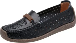 Slip On Women Comfort Walking Hollow Out Flat Loafers Casual Shoes Driving Loafers Walking Shoes Mens Casual Boot