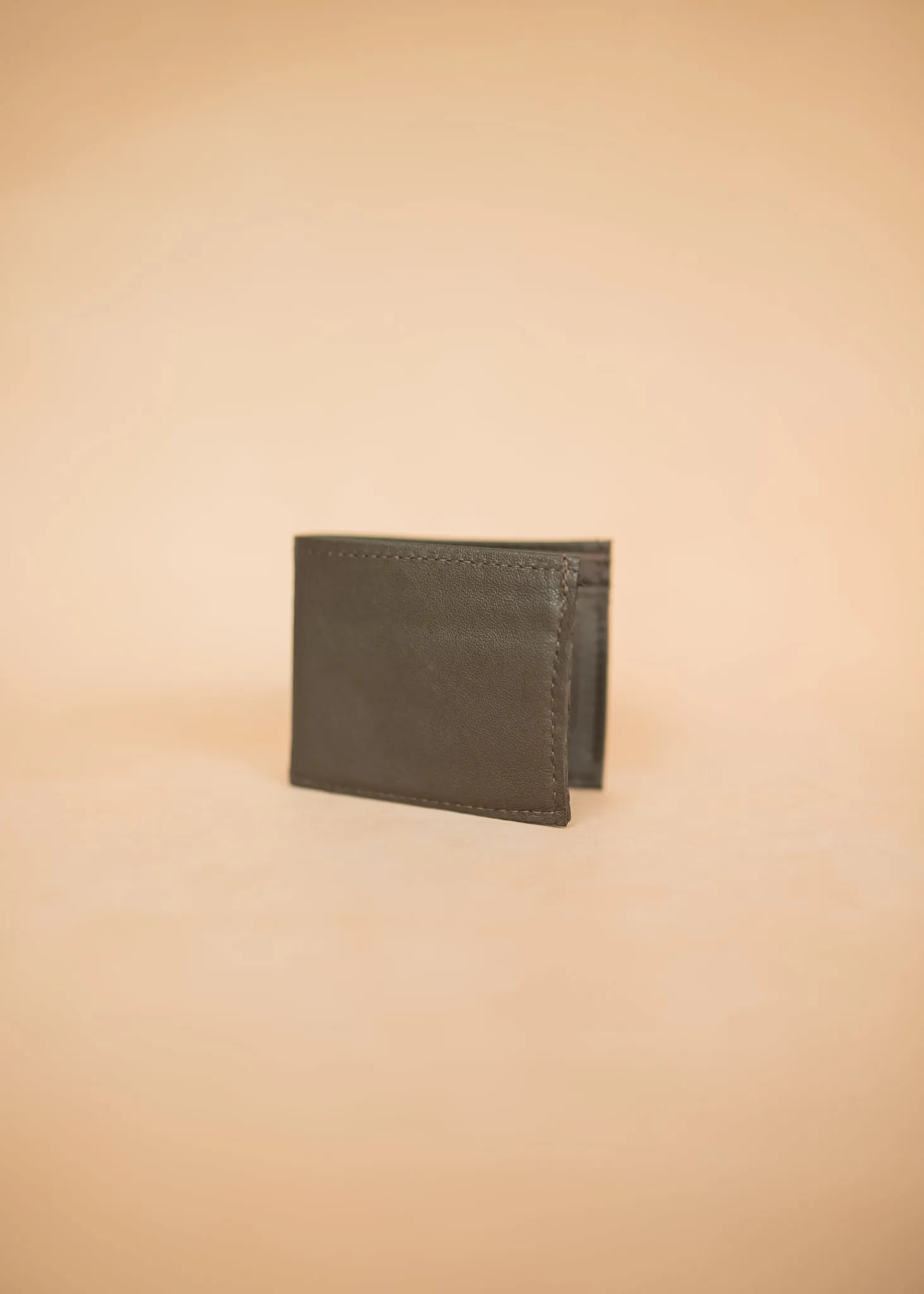 Small Bifold Wallet with Window - Cowhide