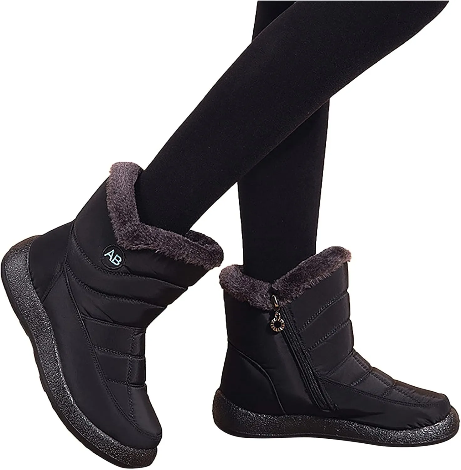 Snow Boots for Women Waterproof Slip On Warm Boots for Ladies Snow Boots Womens Winter Ankle Boots Ladies Womens Snow Boot Ankle Boots for Women Knee High Snow Booties Men