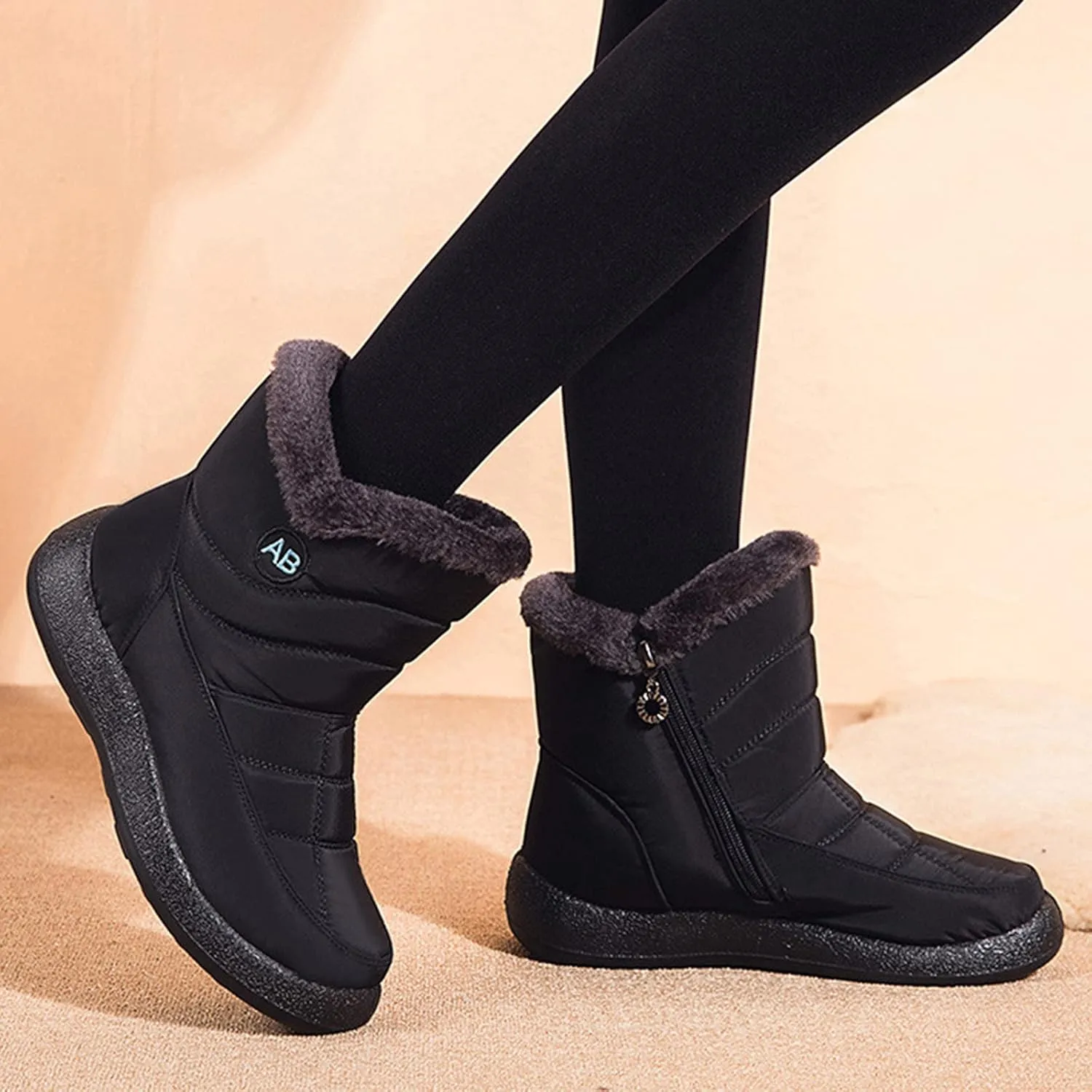 Snow Boots for Women Waterproof Slip On Warm Boots for Ladies Snow Boots Womens Winter Ankle Boots Ladies Womens Snow Boot Ankle Boots for Women Knee High Snow Booties Men