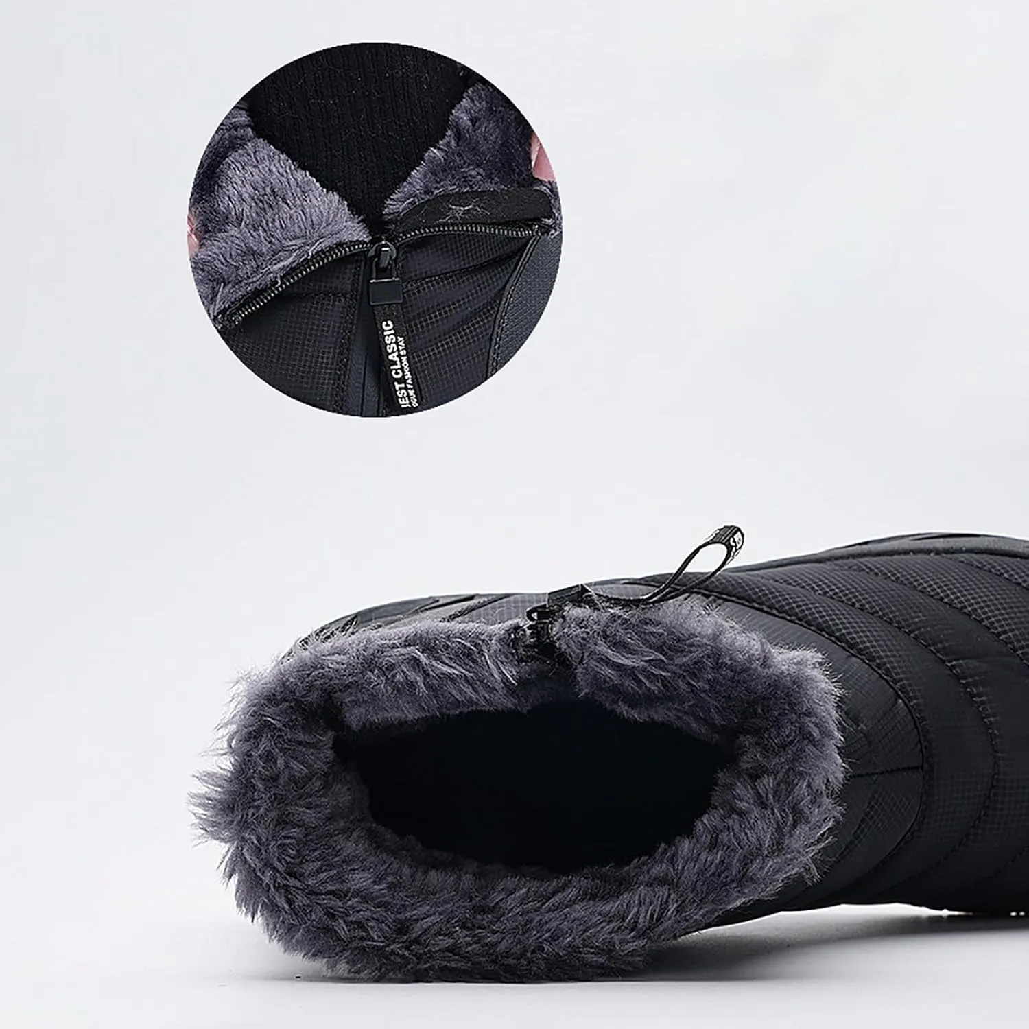 Snow Winter Boots for Women Waterproof Woman Ankle Fur Lined Booties Slip On Warn Insulated Boot WaterProof No-Slip Hiking