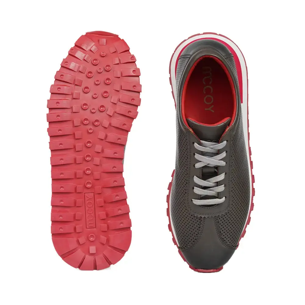 Sol Full Grain Crust Men's Joggers Grey and Red