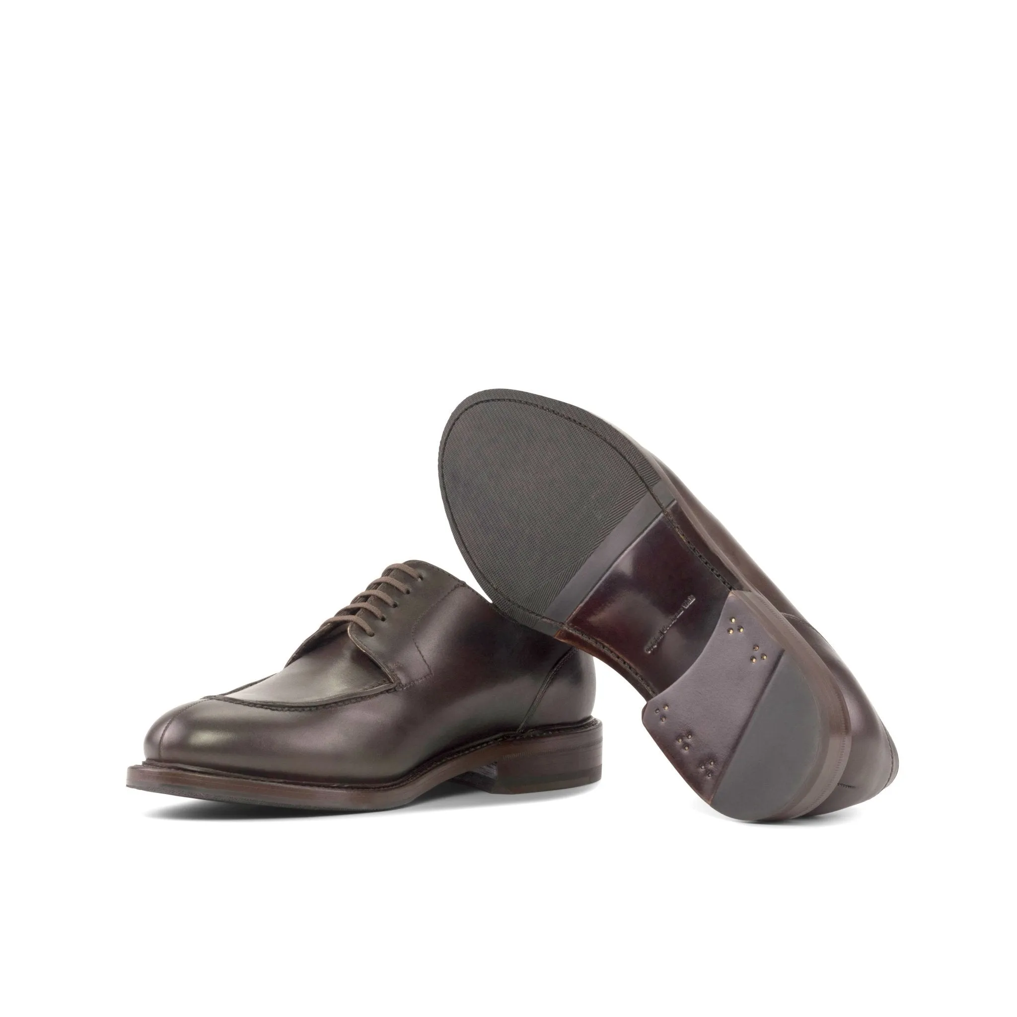 Split Toe Derby in Dark Brown Box Calf