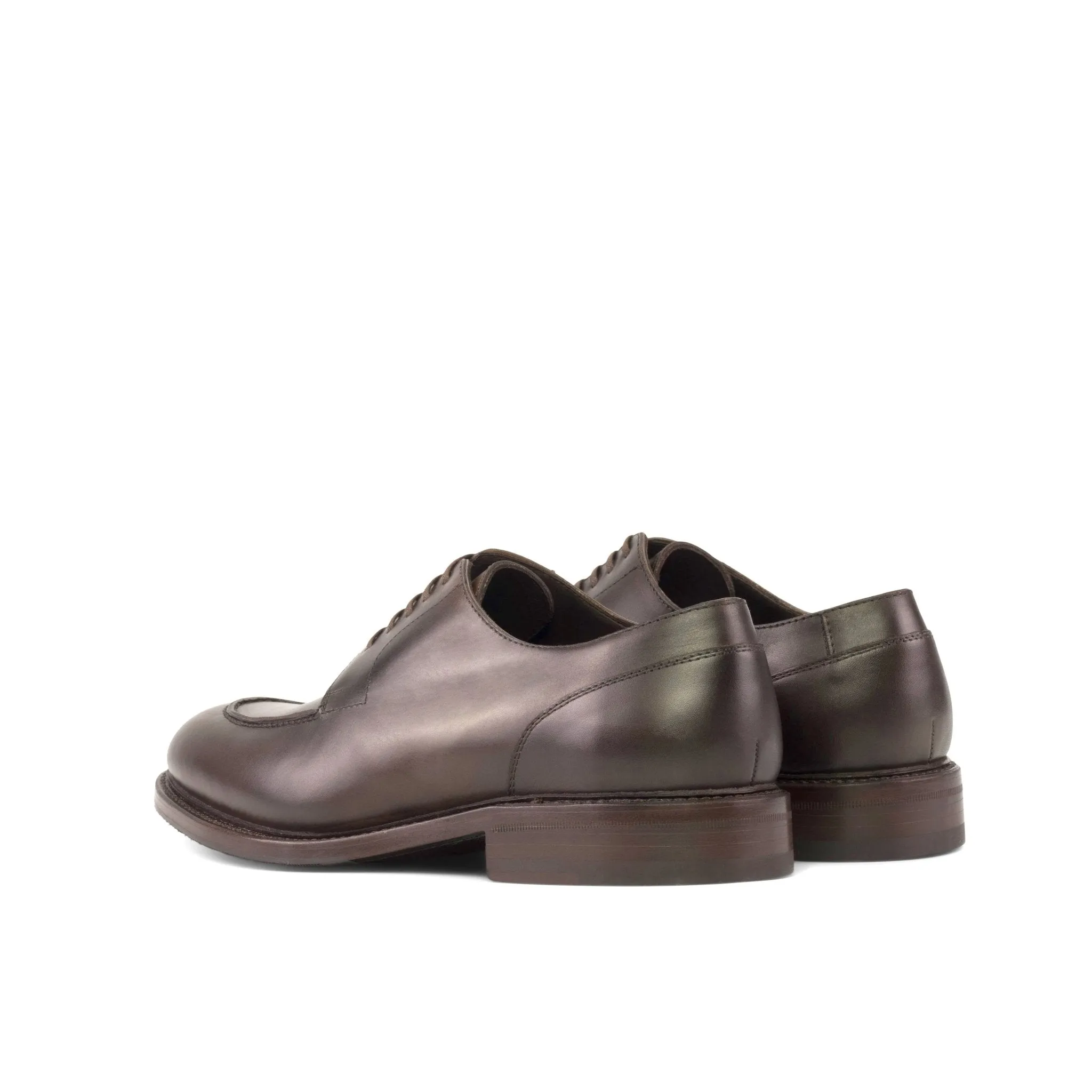 Split Toe Derby in Dark Brown Box Calf