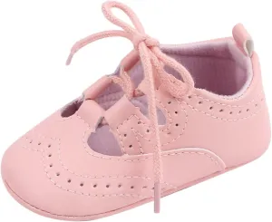 Spring and Summer Children Baby Toddler Shoes Boys and Girls Casual Shoes Flat Bottom Light Hollow Breathable Comfortable Solid Color Lace Up Girl Toddler Shoes Size 9