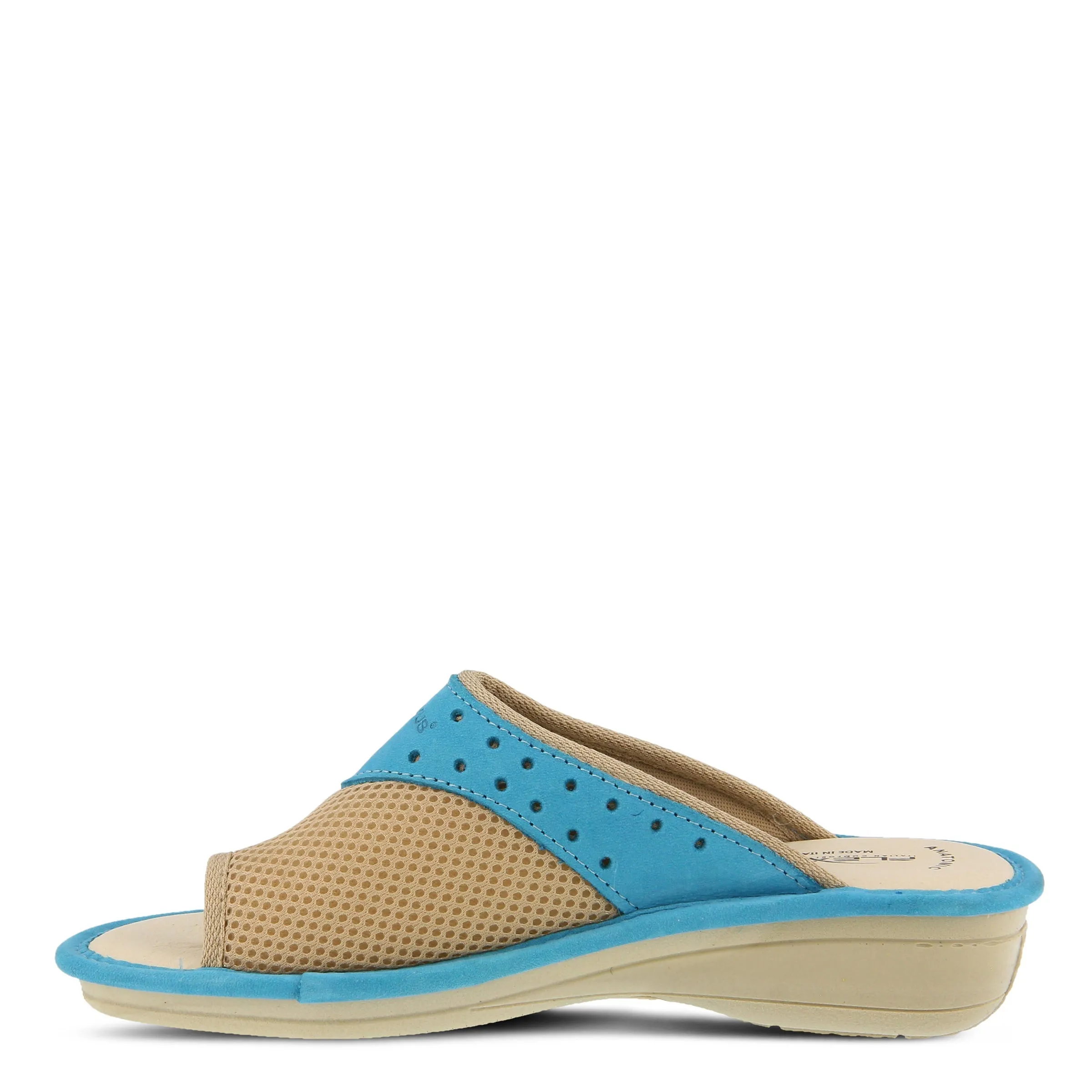 Spring Step Shoes  Flexus Pascalle Slide Sandal Women’s Nubuck Leather 1.5"