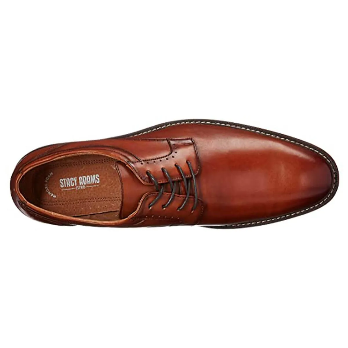 Stacy Adams Men's Oxford Shoe - Faulkner Plain Toe Cognac | 25305-221