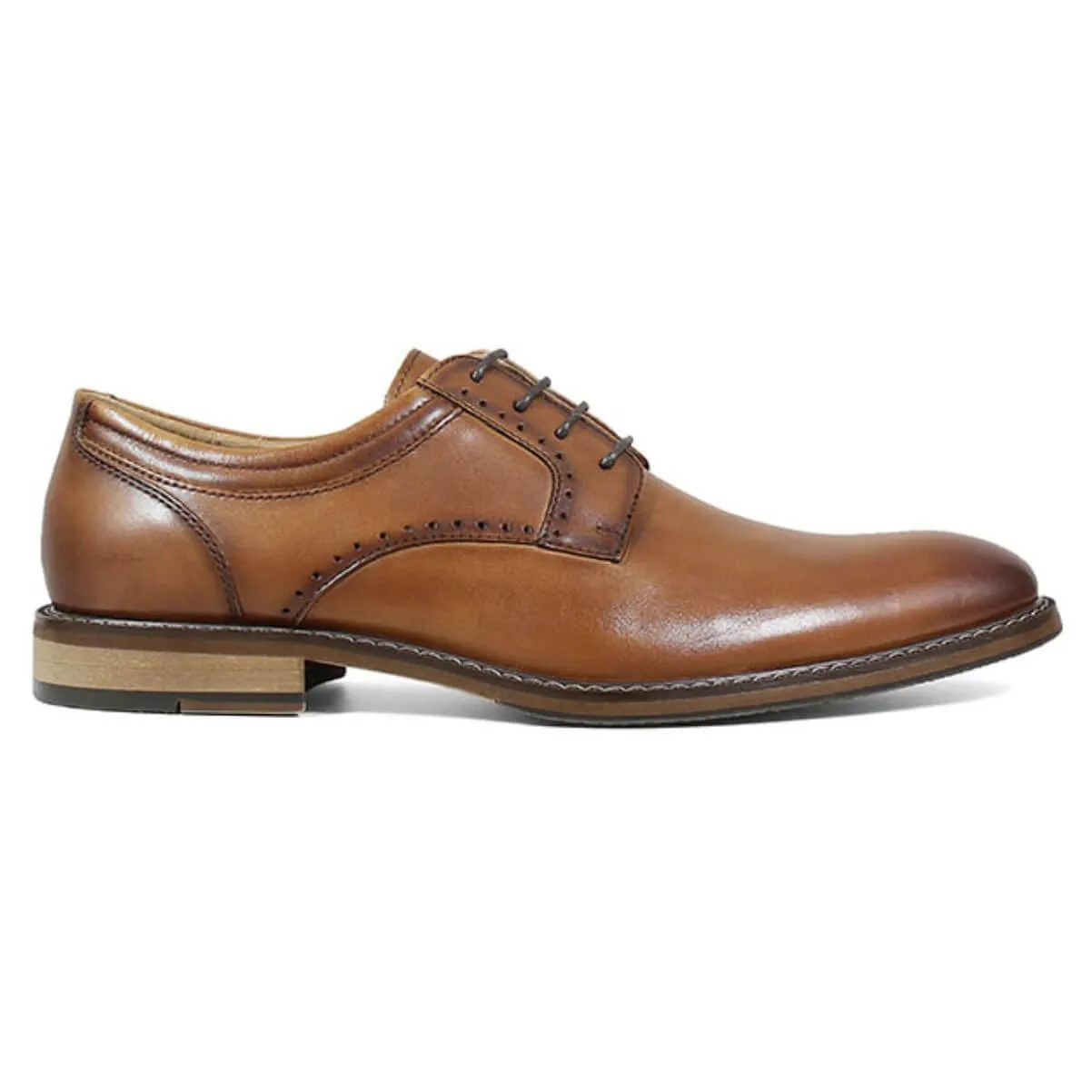 Stacy Adams Men's Oxford Shoe - Faulkner Plain Toe Cognac | 25305-221