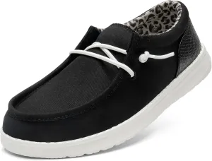 STQ Women's Slip on LoafersOrthopedic Comfotable Ultralight Boat Casual Shoes with Arth Support