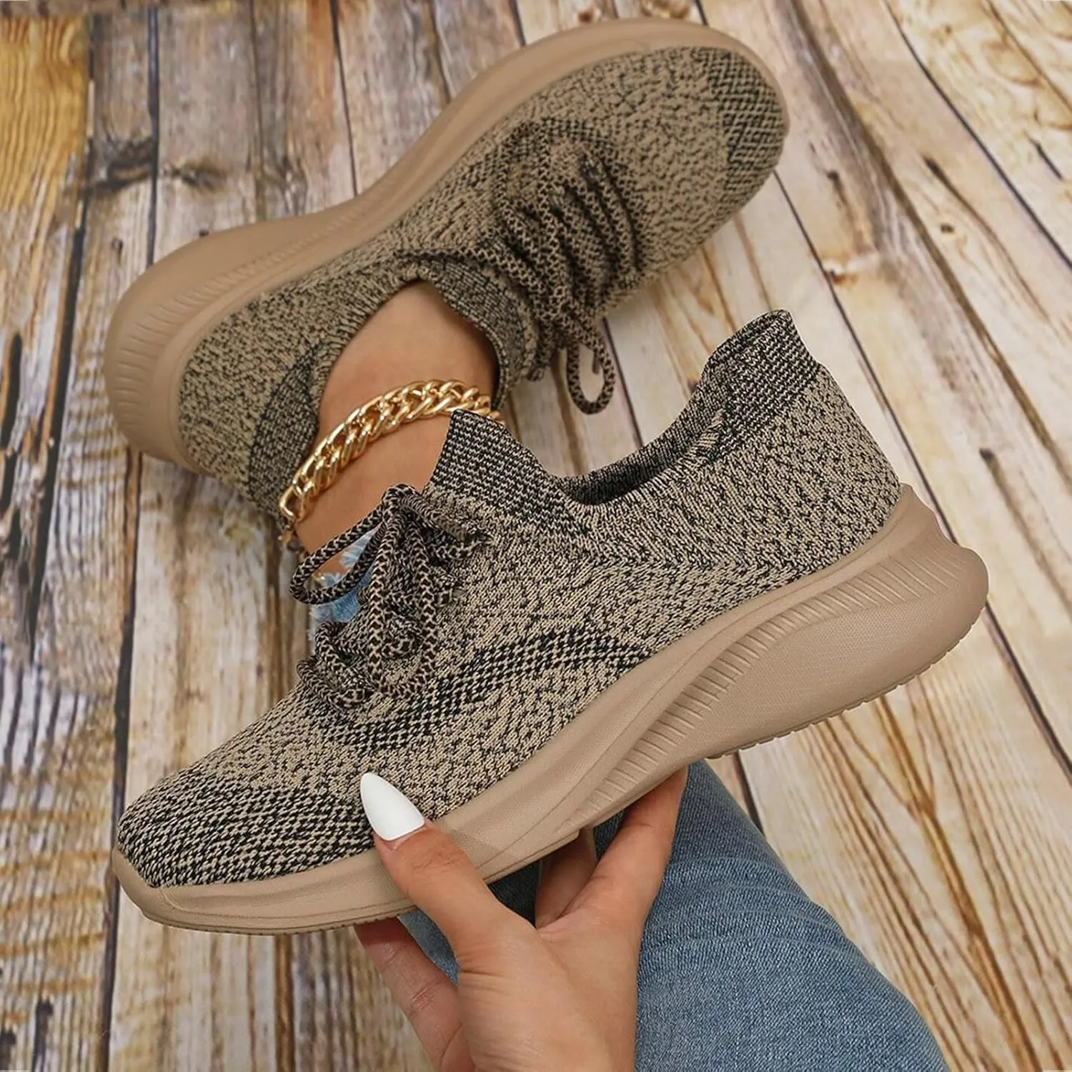 Summer New Running Sports Casual Shoes Flying Weaving Mesh Men Trendy Shoes Mens Sneaker Socks No Show