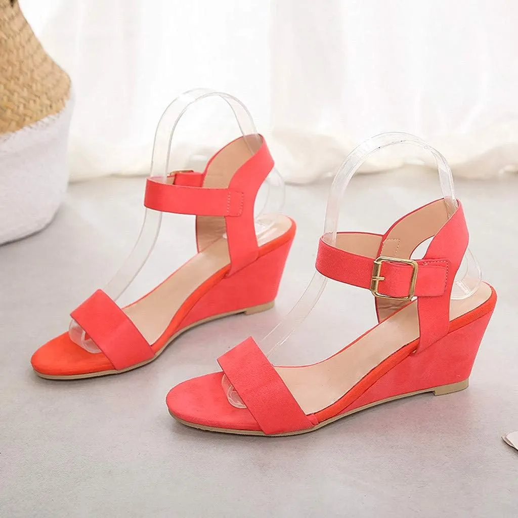 Summer Sandals for Women, Sandals Women Ankle Strap Chunky Chunky Heel Sandals Open Toe Wedding Party Dress Shoes