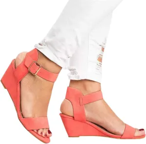 Summer Sandals for Women, Sandals Women Ankle Strap Chunky Chunky Heel Sandals Open Toe Wedding Party Dress Shoes
