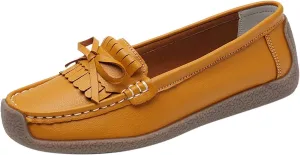 Tassel Decoration Slip On Women Comfort Walking Flat Loafers Casual Shoes Driving Loafers Walking Shoes Wedges