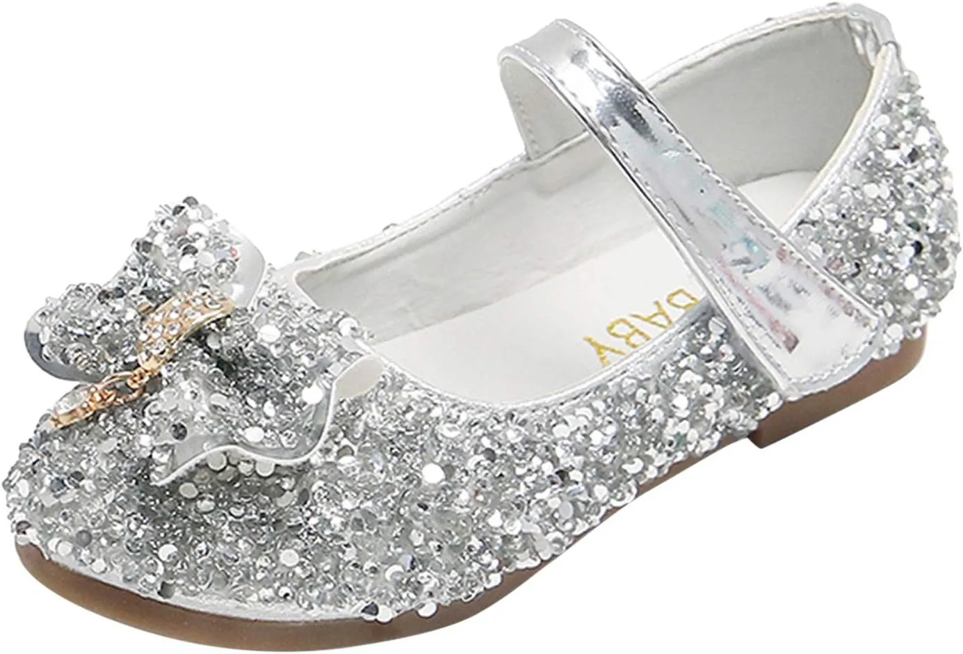 Tennis Shoes Little Boys Toddler Sandals Bow Shoes Crystal Kids Girls Princess Non-Slip Shoes Fashion Baby Shoes Shoes for Toddlers