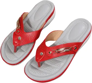 Thong Sandals for Women Arch Support Wedge Sandals Comfortable Dressy Flip Flops Summer Hollow Beach Slip-Ons Lightweight Soft Clip Toe Slides Fashion Travel Slippers