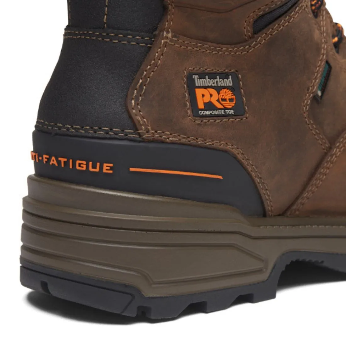 Timberland PRO Magnitude Men's 8" Waterproof Composite Toe Work Boot TB0A5M6J214 - Brown
