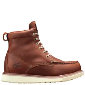 Timberland PRO TB153009214 Men's 6" Soft Toe Wedge Boots - Rust Brown