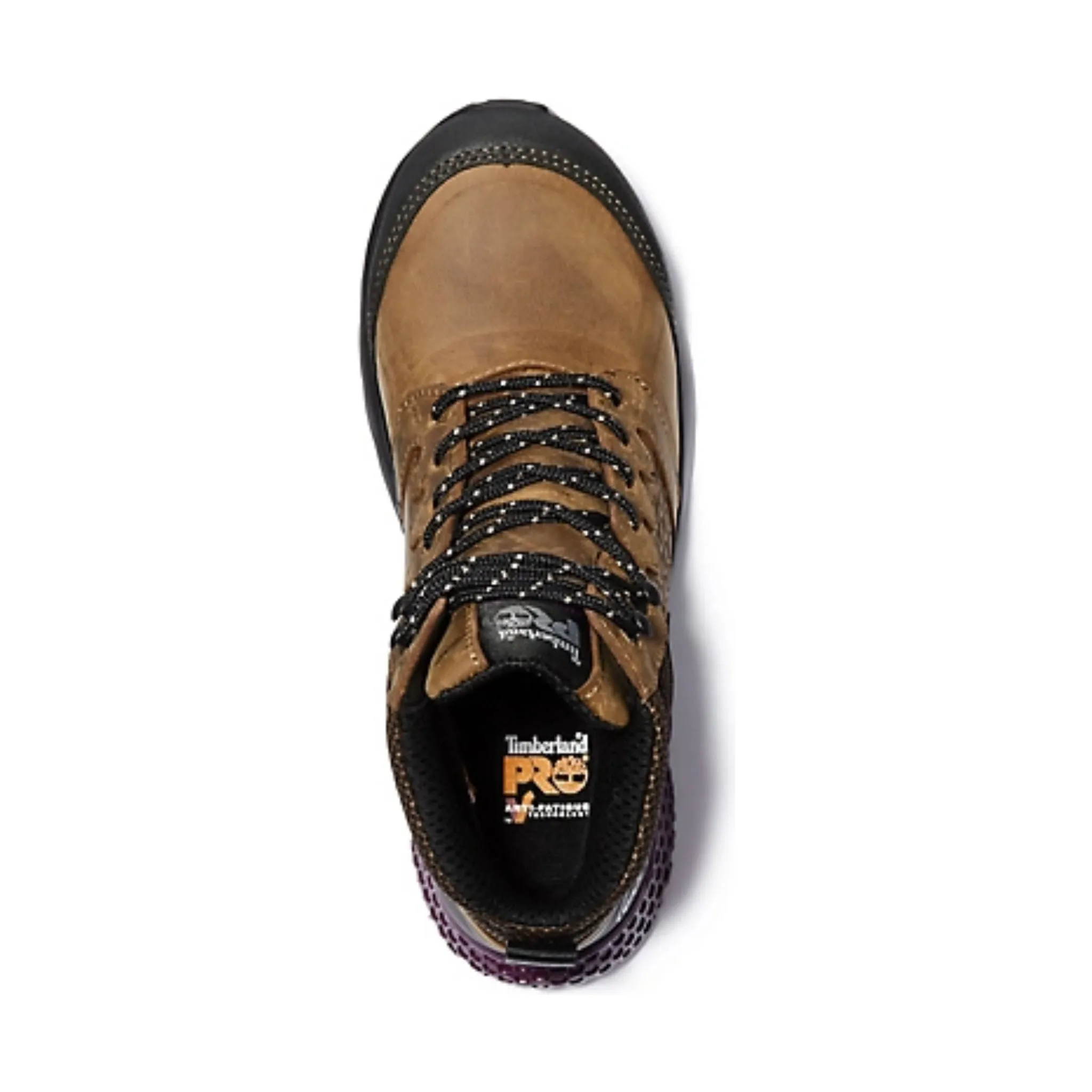 Timberland Pro Women's Reaxion Mid Composite Toe Waterproof Work Boots - Brown/Purple